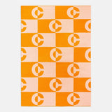 Opposites Attract Custom Blanket - Orange/Light Orange