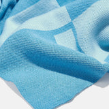 Opposites Attract Custom Blanket - Bright Blue/Light Blue