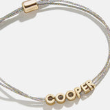 Custom Cord Bracelet - Silver