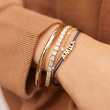 Custom Cord Bracelet - Navy