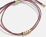 BaubleBar Custom Cord Bracelet - Metallic Red - 
    Custom nameplate bracelet
  
