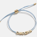 Custom Cord Bracelet - Light Blue