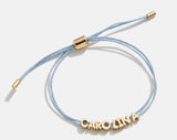 BaubleBar Custom Cord Bracelet - Light Blue - 
    Custom nameplate bracelet
  

