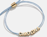 BaubleBar Custom Cord Bracelet - Light Blue - 
    Custom nameplate bracelet
  
