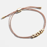 Custom Cord Bracelet - Taupe