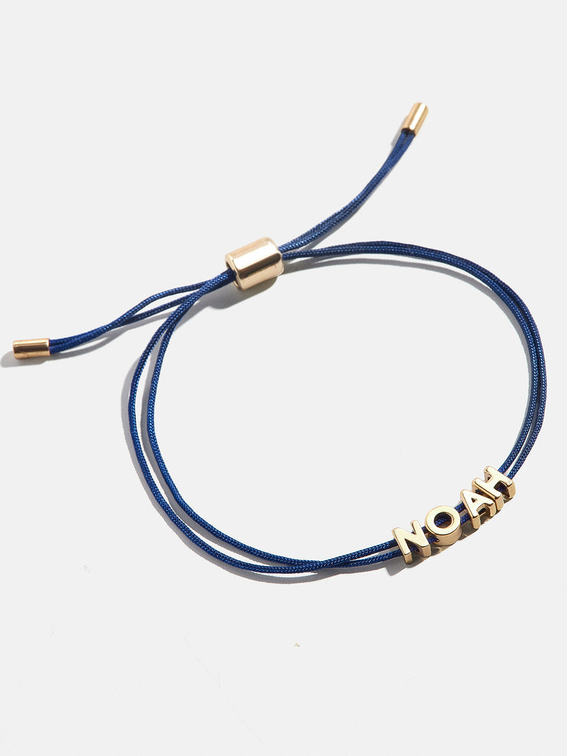 BaubleBar Custom Cord Bracelet - Navy - 
    Custom nameplate bracelet
  
