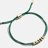 Custom Cord Bracelet - Dark Green