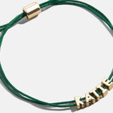 Custom Cord Bracelet - Dark Green
