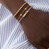 Custom Cord Bracelet - Lavender
