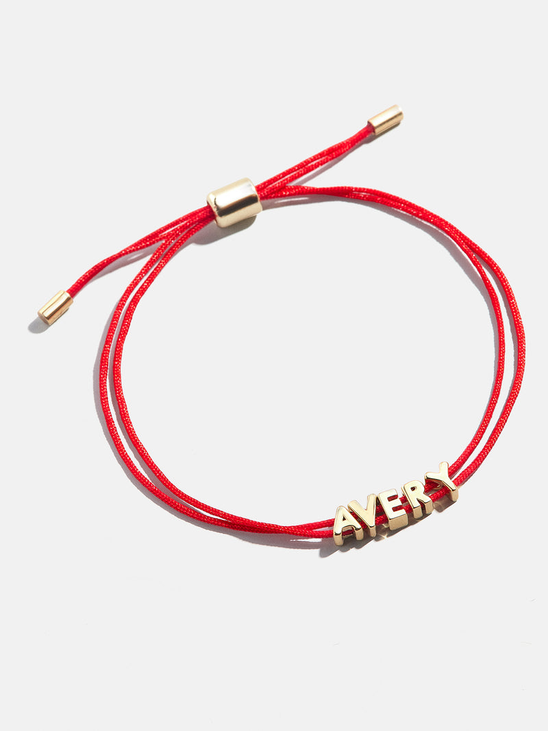 BaubleBar Custom Cord Bracelet - Red - 
    Cusotmizable bracelet
  

