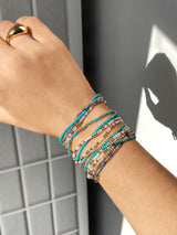 BaubleBar Sadie Bracelet Set - Turquoise - 
    Semi-precious bracelet set
  
