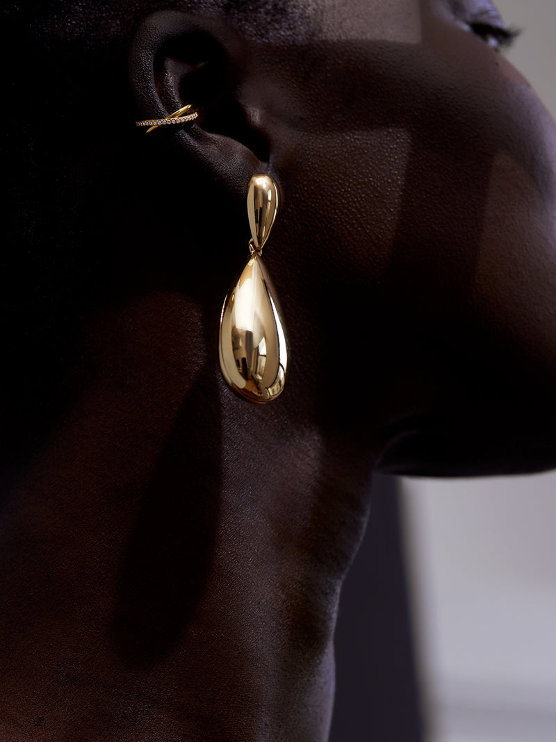 BaubleBar Frances Earrings - Gold - 
    Gold drop earrings
  
