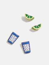 BaubleBar Add Agave Earring Set - Add Agave Earring Set - 
    Lime and shot glass earring set
  
