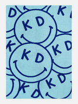 BaubleBar Show Me A Smile Custom Blanket - Light Blue / Dark Blue - Get Gifting: Enjoy 20% Off​