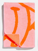 BaubleBar Show Me A Smile Custom Blanket - Pink/Orange - 
    Custom, machine washable blanket
  
