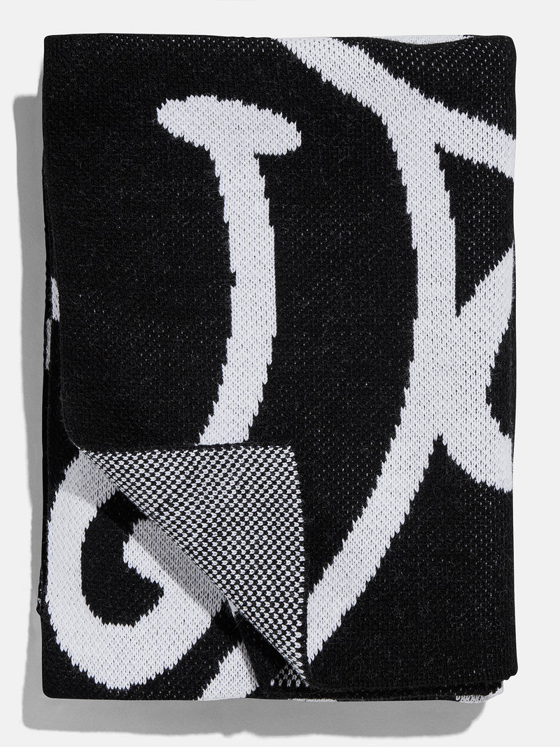 Show Me A Smile Custom Blanket Black White Custom machine