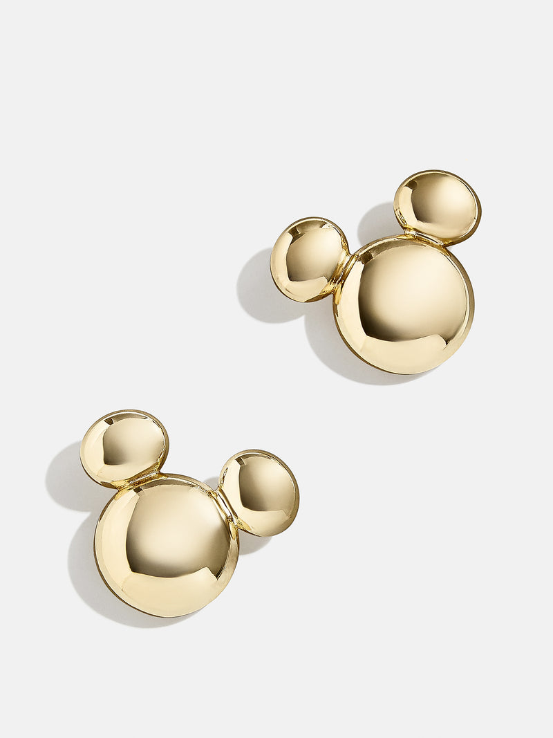 BaubleBar Mickey Mouse Disney Gold Earrings - Gold - 
    Disney stud earrings
  
