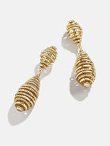 BaubleBar Samantha Earrings - Clear/Gold - 
    Gold pavé drop earrings
  
