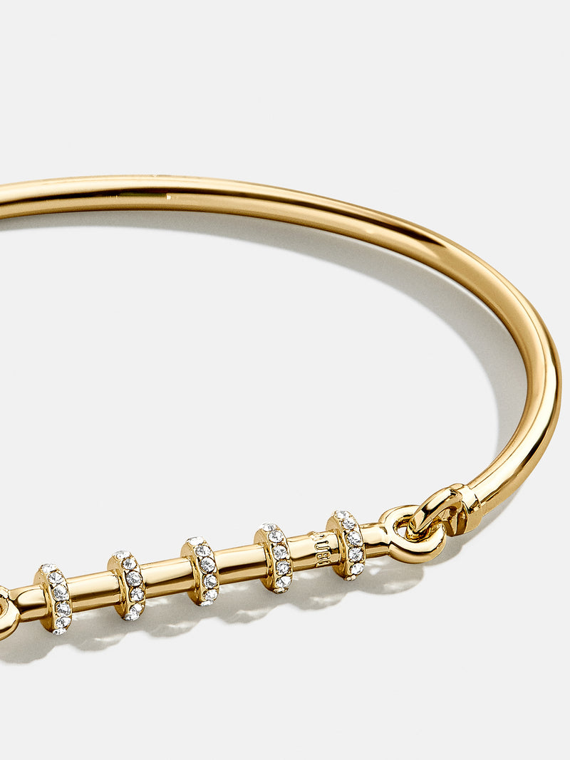 BaubleBar Tyler Cuff Bracelet - Clear/Gold - 
    Gold pavé bar cuff bracelet
  
