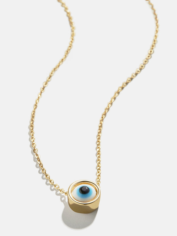 Eyes On You Necklace - Blue/Gold