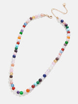 BaubleBar Cameron Necklace - Multi - 
    Mixed semi-precious stone beaded necklace
  
