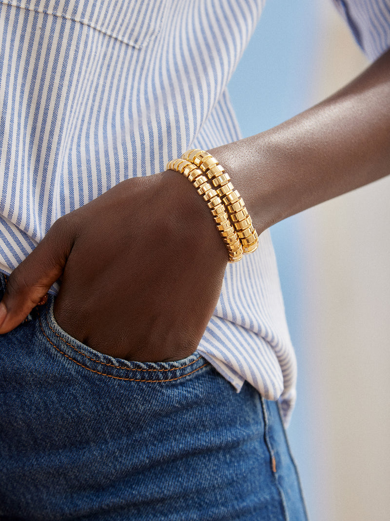 BaubleBar Keegan Bracelet Set - Gold - 
    Enjoy 20% off - This Week Only
  
