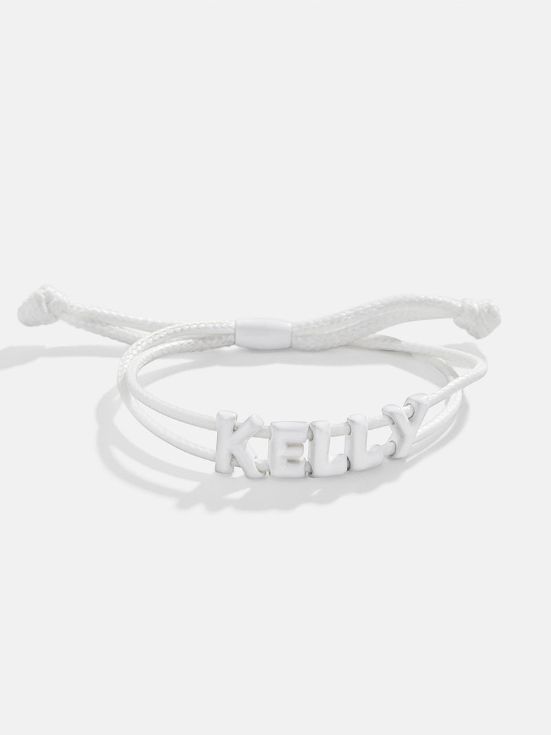 BaubleBar Say It All Custom Slider Bracelet - White - 
    Customizable bracelet
  
