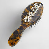 Mini Fine Line Custom Hair Brush - Tortoise/White