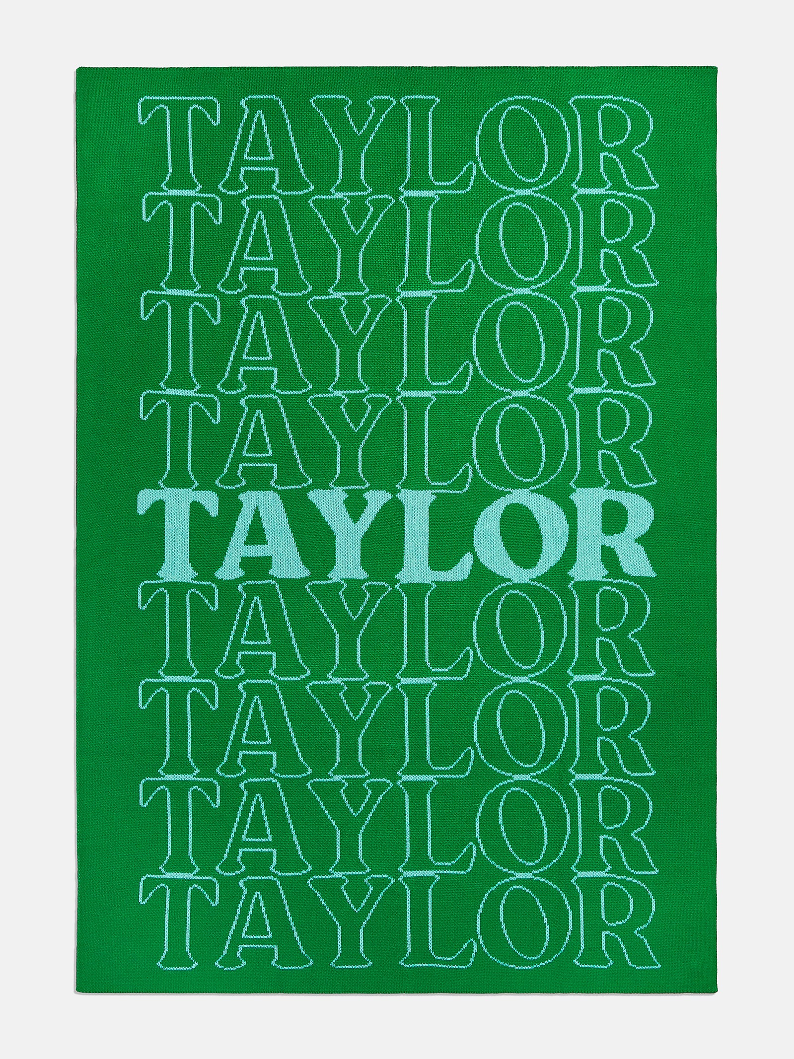 In the Bag Custom Blanket Green/Light Blue Custom, machine washable