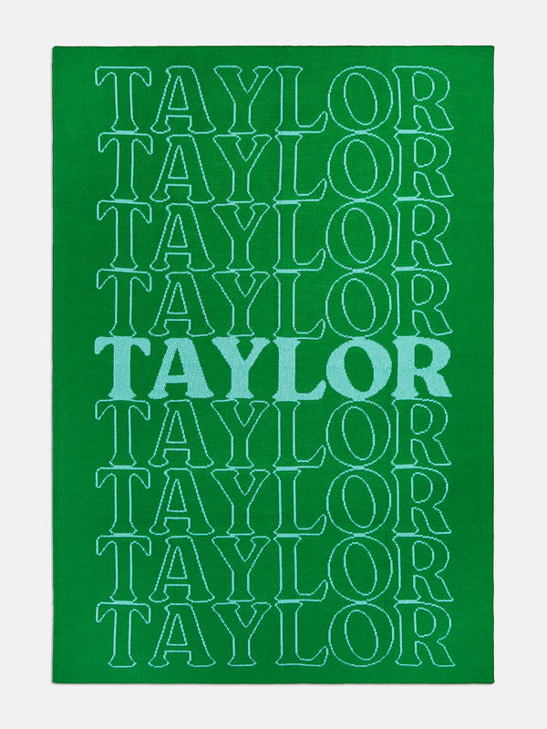 In the Bag Custom Blanket - Green/Light Green