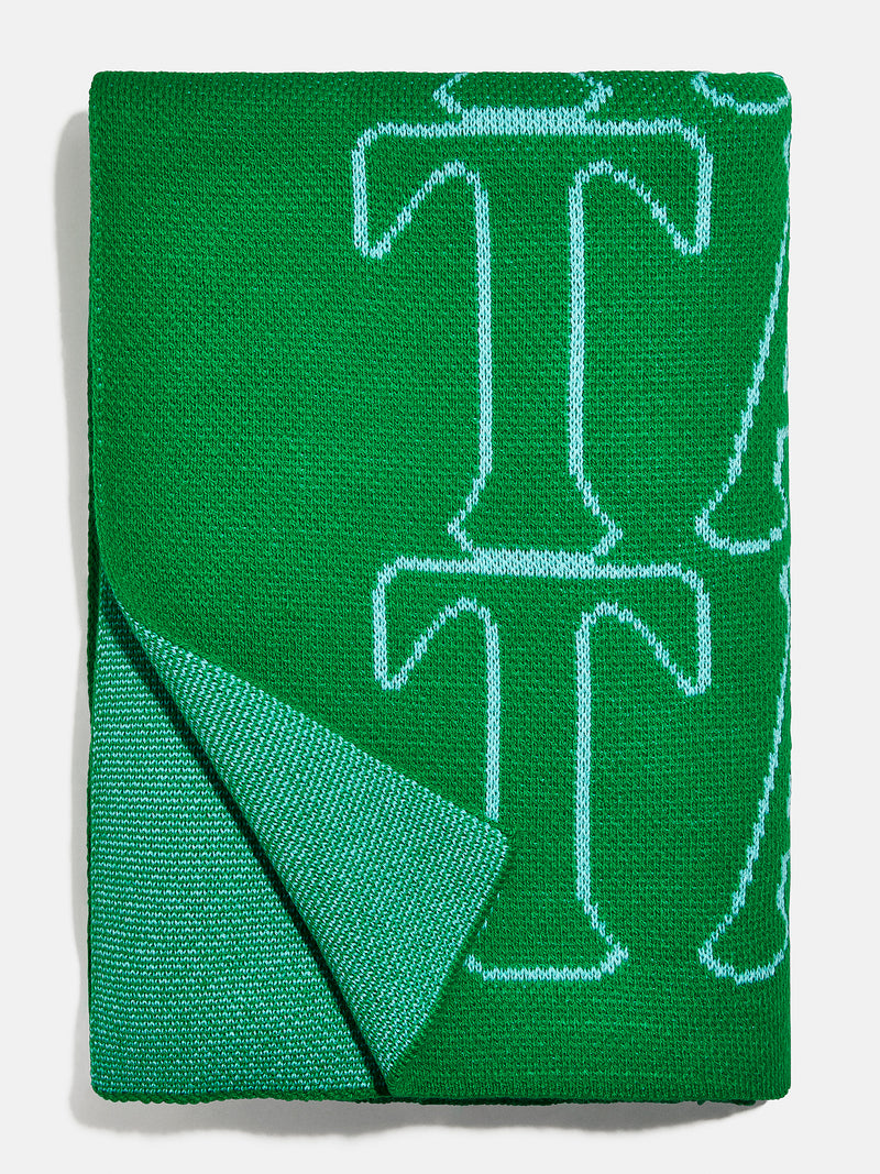 BaubleBar In the Bag Custom Blanket - Green/Light Blue - Get Gifting: Enjoy 20% Off​