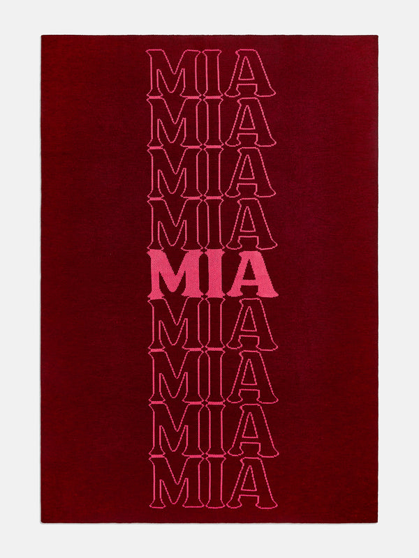 In the Bag Custom Blanket - Red/Pink