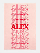 BaubleBar In the Bag Custom Blanket - Light Pink/Red - Get Gifting: Enjoy 20% Off​