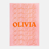 In the Bag Custom Blanket - Pink/Orange