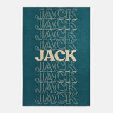 In the Bag Custom Blanket - Teal/Tan