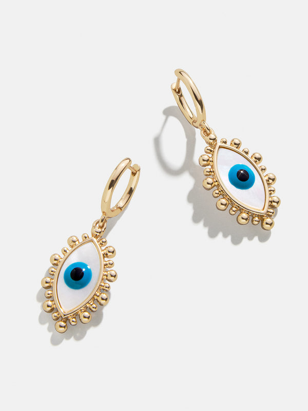 Eyes Out Earrings - Blue/Gold