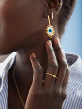 BaubleBar Eyes Out Earrings - Blue/Gold - 
    Evil eye drop earrings
  
