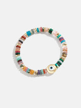 BaubleBar Amaris Bracelet - Multi - 
    Mixed bead evil eye stretch bracelet
  
