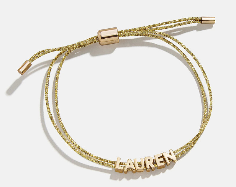BaubleBar Custom Cord Bracelet - Gold - 
    Custom nameplate bracelet
  
