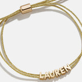 Custom Cord Bracelet - Gold