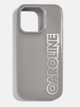BaubleBar Chrome Custom iPhone Case - Gray/Chrome Silver - Get Gifting: Enjoy 20% Off​