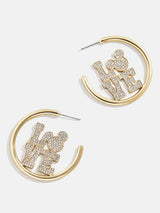 BaubleBar Mickey Mouse Disney Love Earring Hoops - Gold - 
    Disney love hoop earrings
  
