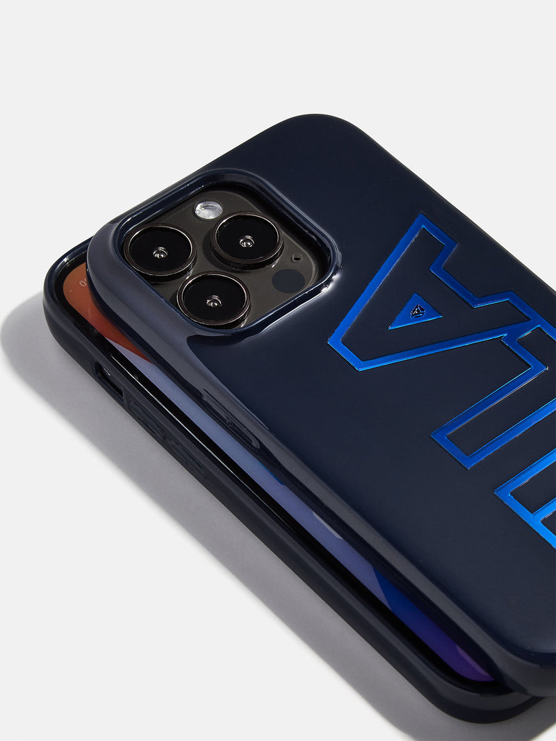 BaubleBar Chrome Custom iPhone Case - Navy/Chrome Blue - Get Gifting: Enjoy 20% Off​
