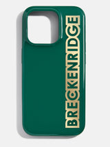 BaubleBar Chrome Custom iPhone Case - Green/Chrome Gold - Get Gifting: Enjoy 20% Off​