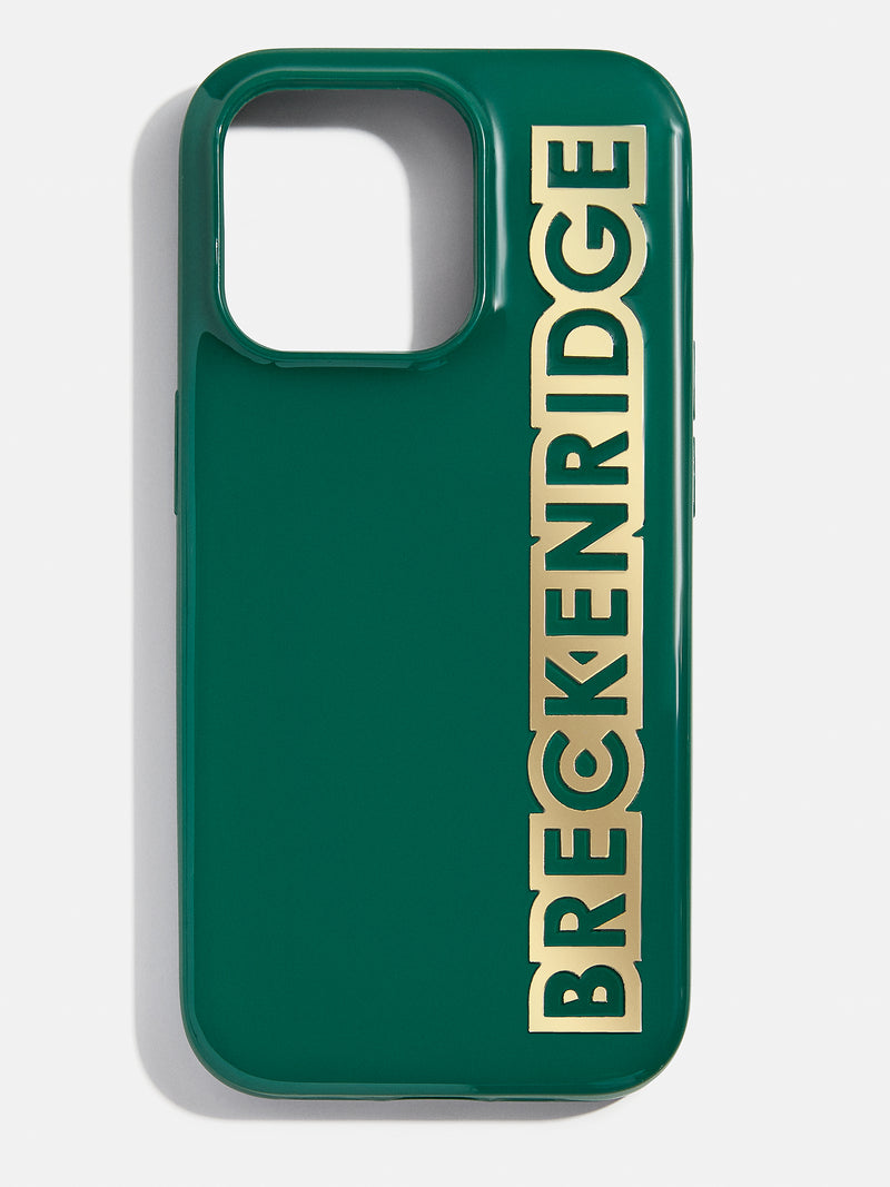 BaubleBar Chrome Custom iPhone Case - Green/Chrome Gold - Get Gifting: Enjoy 20% Off​