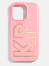 BaubleBar Chrome Custom iPhone Case - Blush/Chrome Gold - 
    Customizable phone case
  
