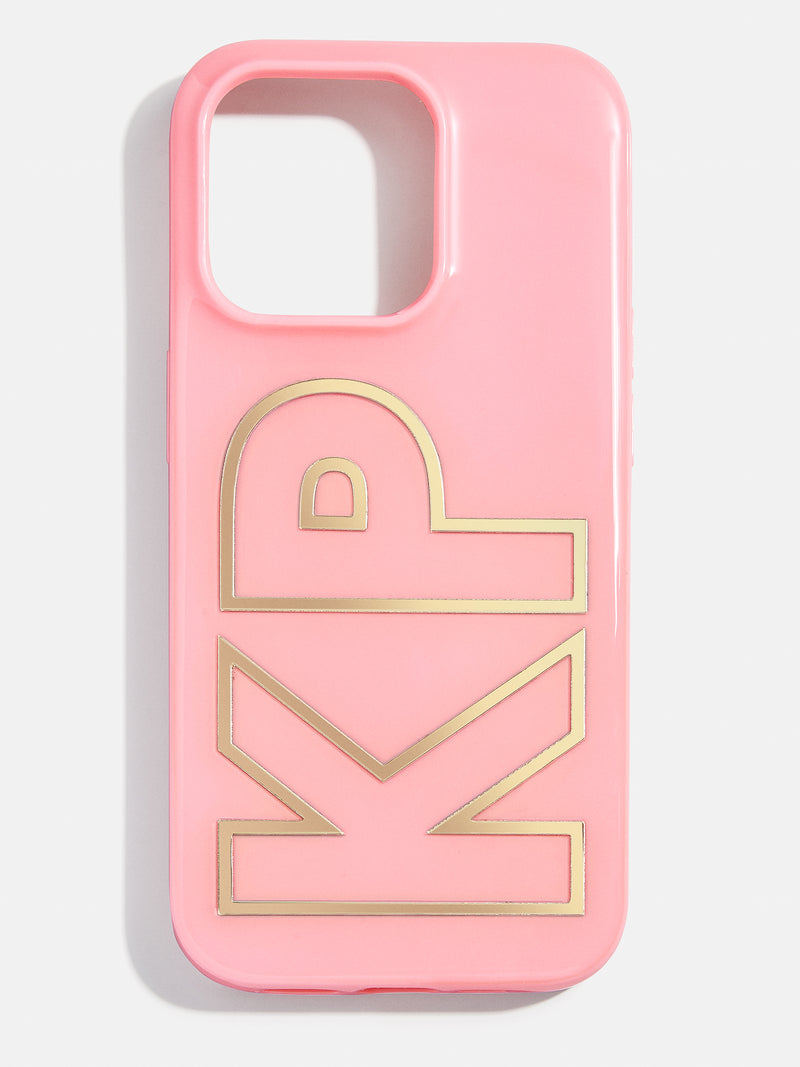 BaubleBar Chrome Custom iPhone Case - Blush/Chrome Gold - Get Gifting: Enjoy 20% Off​