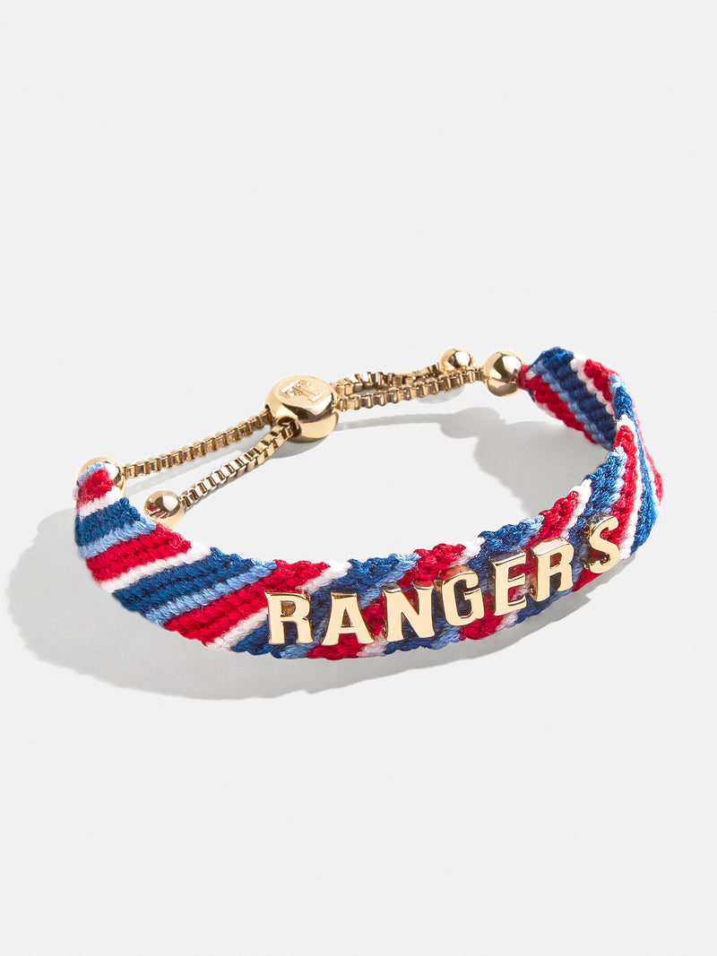 BaubleBar MLB Woven Friendship Bracelet - Texas Rangers - 
    MLB pull tie bracelet
  
