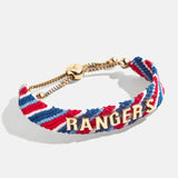 MLB Woven Friendship Bracelet - Texas Rangers