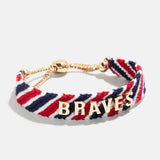 MLB Woven Friendship Bracelet - Atlanta Braves